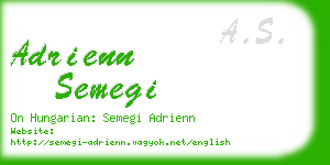 adrienn semegi business card